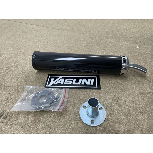 B-Ware, Endschalldämpfer Yasuni Scooter aluminium für Yasuni Z, Yamaha Aerox Cat, Piaggio Typhoon Peugeot Speedfight 2 LC AC Gilera Runner Aprilia SR R Street