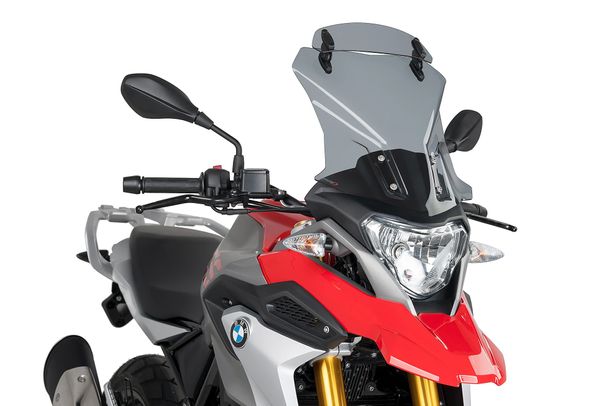 Windschild Puig Touringscheibe mit Visier 430 x 340 mm mit ABE für BMW G310GS Bj. 2017 - 2026