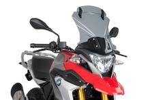 Pare-brise Puig écran Touring avec visière 430 x 340 mm avec ABE pour BMW G310GS Année 2017 - 2026
