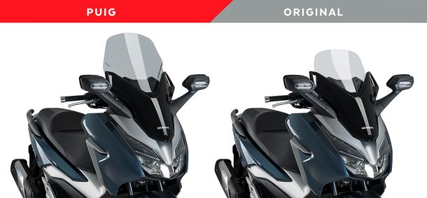 Windschild Puig V-Tech Line Touring-Scheibe mit ABE für Honda Forza 125, Forza 300 Bj. 2015 - 2020