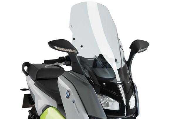 Windschild Puig V-Tech Line Touring-Scheibe 915 x 810 mm mit ABE für BMW C Evolution Bj. 2014 - 2020