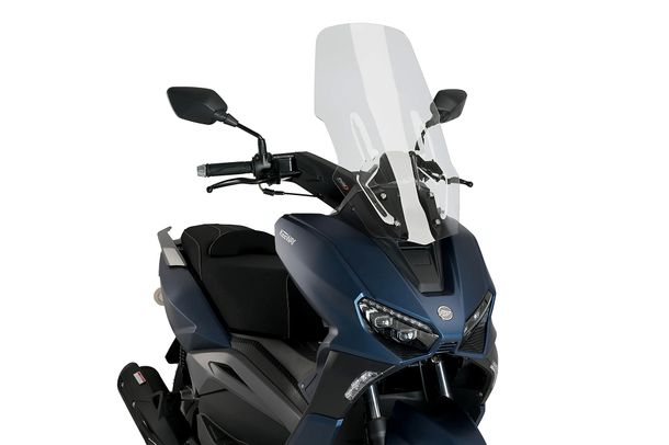 Windschild Puig V-Tech Line Touring-Scheibe 615 x 350 mm mit ABE für Keeway Vieste 125 ie 4T, Vieste 300 ie 4T, Vieste EXT 125 ie 4T Bj. 2021 - 2026