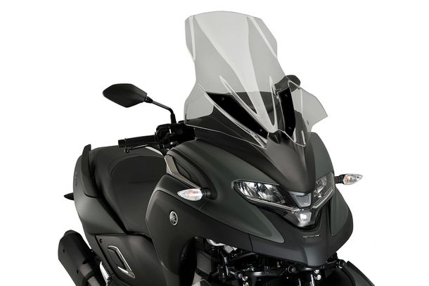 Windschild Puig V-Tech Line Touring-Scheibe 680 x 585 mm mit ABE für Yamaha Tricity 300 Bj. 2020 - 2026
