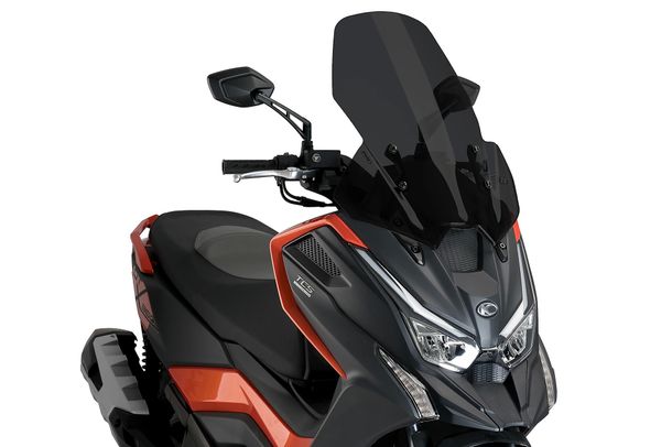 Windschild Puig V-Tech Line Touring-Scheibe 640 x 480 mm mit ABE für Kymco DT X125, DT X350, DT X360 350I ABS (Bj. 2022 - 2026)
