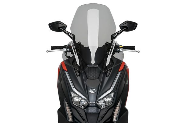 Windschild Puig V-Tech Line Touring-Scheibe 640 x 480 mm mit ABE für Kymco DT X125, DT X350, DT X360 350I ABS Bj. 2022 - 2026