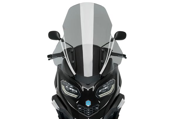 Windschild Puig V-Tech Line Touring-Scheibe 825 x 655 mm mit ABE für Piaggio MP3 530 Exclusive, MP3 400 Sport, MP3 400 Bj. 2022 - 2026