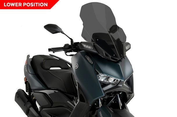 Windschild Puig V-Tech Line Touring-Scheibe 635 x 490 mm mit ABE für Yamaha X-MAX 125, X-MAX 125 TECH MAX, X-MAX 300, u.a. (Bj. 2023 - 2026)