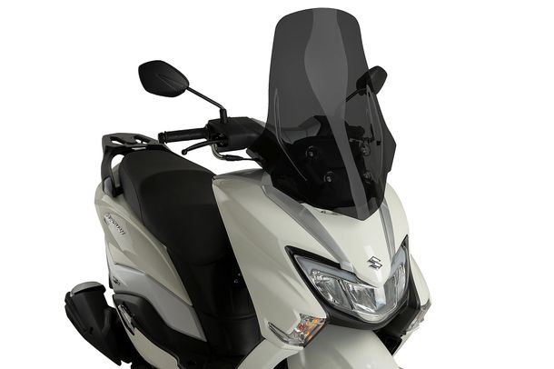 Windschild Puig V-Tech Line Touring-Scheibe 580 x 470 mm mit ABE für Suzuki BURGMAN STREET 125EX (Bj. 2023 - 2026)