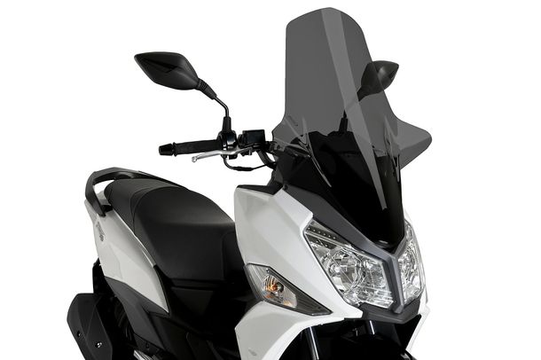 Windschild Puig V-Tech Line Touring-Scheibe 665 x 500 mm mit ABE für Sym JET 14 125 ie LC E5, JET 14 50 ie 4T AC E5 (Bj. 2021 - 2026)