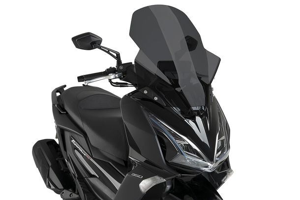 Windschild Puig V-Tech Line Touring-Scheibe 655 x 500 mm mit ABE für Kymco SUPER DINK 125 GT, SUPER DINK 350 GT (Bj. 2025 - 2026)