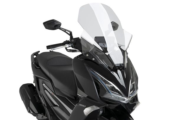 Windschild Puig V-Tech Line Touring-Scheibe 655 x 500 mm mit ABE für Kymco Super Dink 125 GT, Super Dink 350 GT Bj. 2025 - 2026