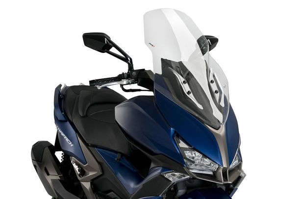 Windschild Puig V-Tech Line Touring-Scheibe 795 x 759 mm mit ABE für Kymco Xciting S 400, Xciting 400i Bj. 2019 - 2025