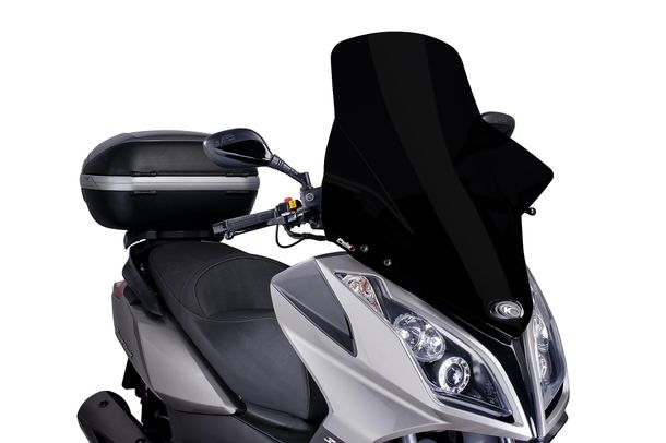 Windschild Puig V-Tech Line Touring-Scheibe mit ABE für Kymco Downtown 300i, Downtown 300I ABS, Superdink 125i Bj. 2009 - 2023
