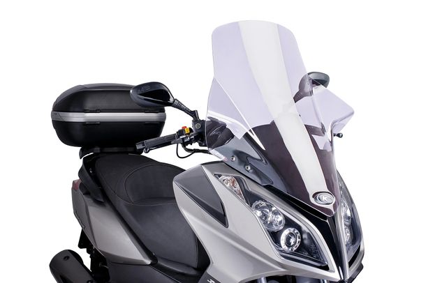 Windschild Puig V-Tech Line Touring-Scheibe mit ABE für Kymco Downtown 300i, Downtown 300I ABS, Superdink 125i Bj. 2009 - 2023