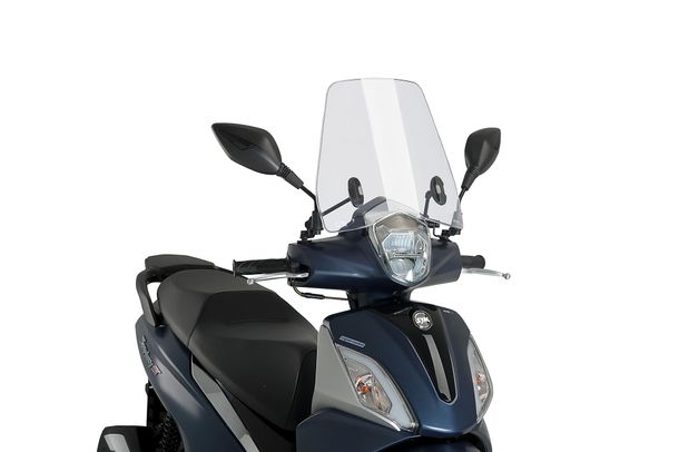 Windschild Puig Urban mit ABE für SYM Symphony 125 ie ST 4T AC E5, Symphony 125 ie ST 4T LC E5 Bj. 2021 - 2025