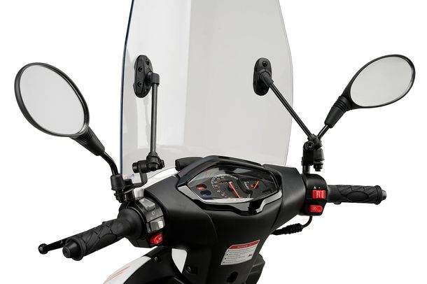 Windschild Puig Urban mit ABE für Keeway Hurricane 50 Bj. 2021 - 2023