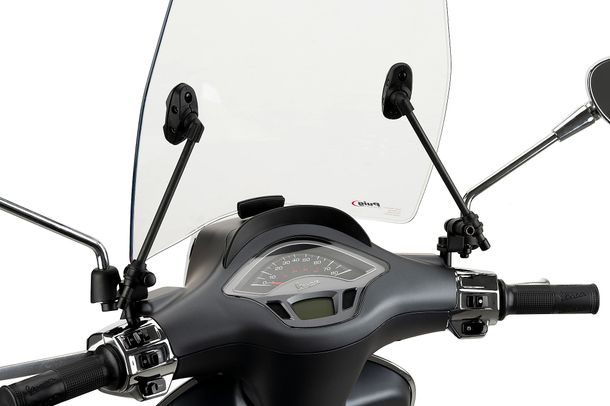 Windschild Puig Urban mit ABE für Vespa SPRINT 150 IGET ABS, SPRINT 50 IE 4T, SPRINT 125 IGET ABS (Bj. 2020 - 2024)