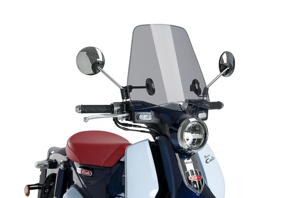 Windschild Puig Urban mit ABE für Honda SUPERCUP 125i C125 E4, SUPER CUB C125, SUPERCUP 125i C125 E5 (Bj. 2018 - 2025)