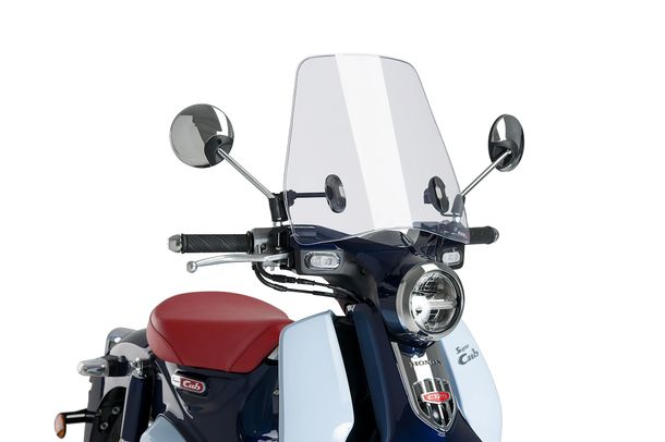 Windschild Puig Urban mit ABE für Honda Super CUB C125, Supercup 125i C125 E4, Supercup 125i C125 E5 Bj. 2018 - 2025