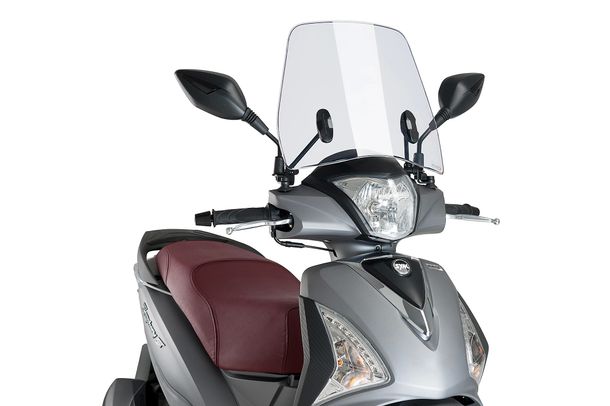 Windschild Puig Urban mit ABE für SYM Fiddle II 50 4T AC E2, Fiddle II 125, Fiddle II 150 Bj. 2007 - 2023
