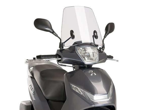 Windschild Puig Urban mit ABE für Peugeot Belville 125 RS, Belville 125 Allure, Belville 125 Active Bj. 2017 - 2023