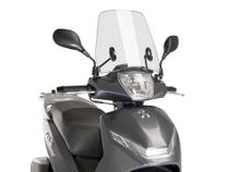 Windschild Puig Urban mit ABE für Peugeot Belville 125 RS, Belville 125 Allure, Belville 125 Active Bj. 2017 - 2023