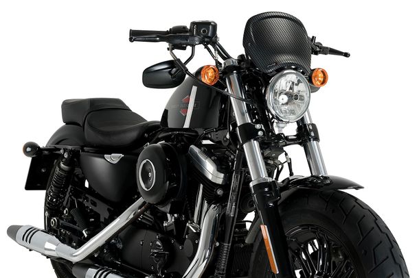 Windschild Puig ABS-Frontplatte mit ABE für Harley davidson SPORTSTER FORTY-EIGHT XL1200X (Bj. 2015 - 2020)