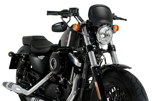 Windschild Puig ABS-Frontplatte mit ABE für Harley Davidson Sportster FORTY-EIGHT XL1200X Bj. 2015 - 2020