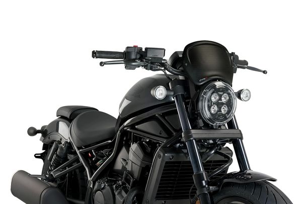 Windschild Puig ABS-Frontplatte mit ABE für Honda CMX 1100 REBEL DCT, CMX 1100 REBEL (Bj. 2021 - 2026)