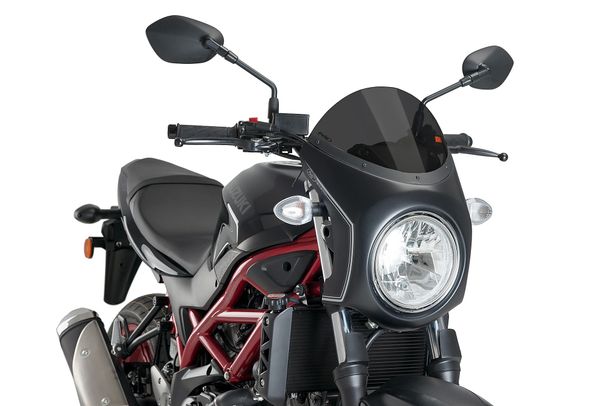 Windschild Puig Retro-Halbverkleidung mit ABE für Suzuki SV650 Bj. 2016 - 2026