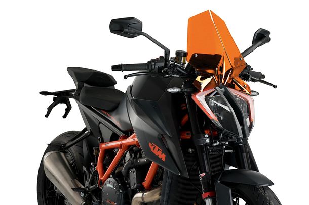 Windschild Puig New Generation Touring 415 x 330 mm mit ABE für KTM 1290 Superduke R, 1290 Superduke RR, 1290 Superduke R EVO Bj. 2020 - 2024