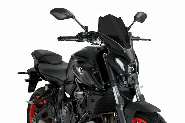 Windschild Puig New Generation Touring 445 x 310 mm mit ABE für Yamaha MT-07, MT-07 Pure Bj. 2021 - 2024