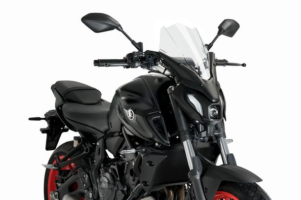 Windschild Puig New Generation Touring 445 x 310 mm mit ABE für Yamaha MT-07, MT-07 Pure Bj. 2021 - 2024