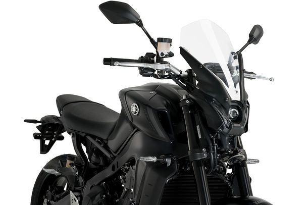 Windschild Puig New Generation Touring 455 x 315 mm mit ABE für Yamaha MT-09 SP, MT-09 Bj. 2021 - 2023