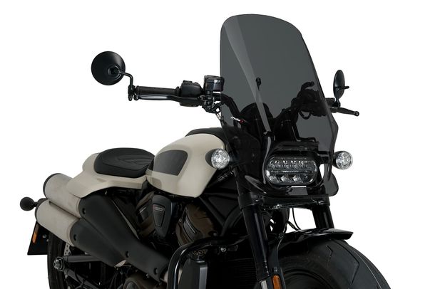 Windschild Puig New Generation Touring 600 x 435 mm mit ABE für Harley Davidson Sportster S RH1250S Bj. 2021 - 2026