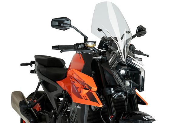 Windschild Puig New Generation Touring 550 x 380 mm mit ABE für KTM 990 Duke Bj. 2024 - 2025