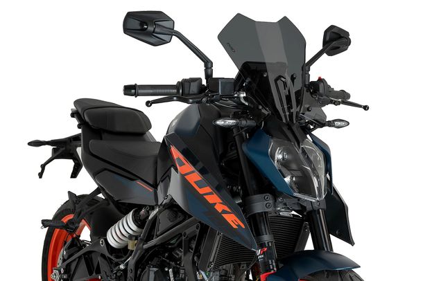 Windschild Puig New Generation Touring 365 x 313 mm mit ABE für KTM 390 Duke, 125 Duke Bj. 2024 - 2025