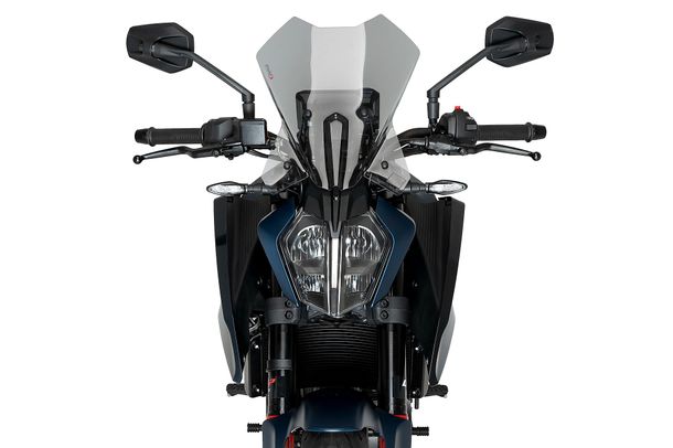 Windschild Puig New Generation Touring 365 x 313 mm mit ABE für KTM 390 Duke, 125 Duke Bj. 2024 - 2025