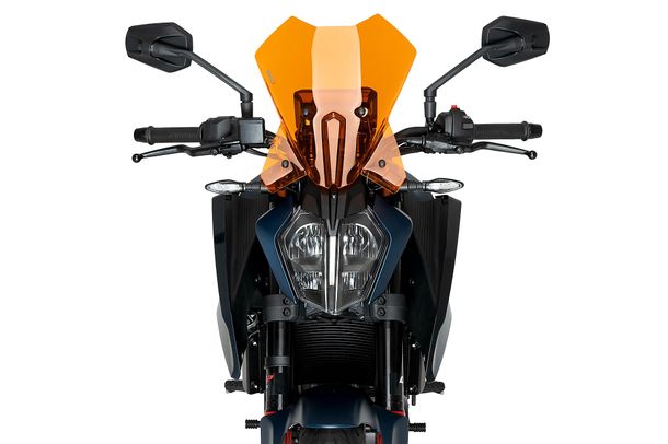 Windschild Puig New Generation Touring 365 x 313 mm mit ABE für KTM 390 Duke, 125 Duke Bj. 2024 - 2025