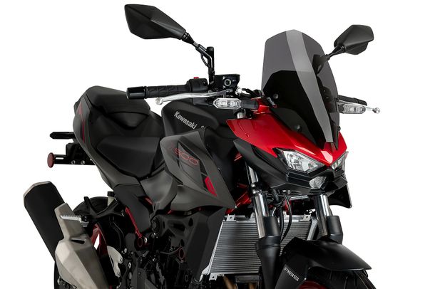 Windschild Puig New Generation Touring 370 x 250 mm mit ABE für Kawasaki Z500, Z500 SE Bj. 2024 - 2026