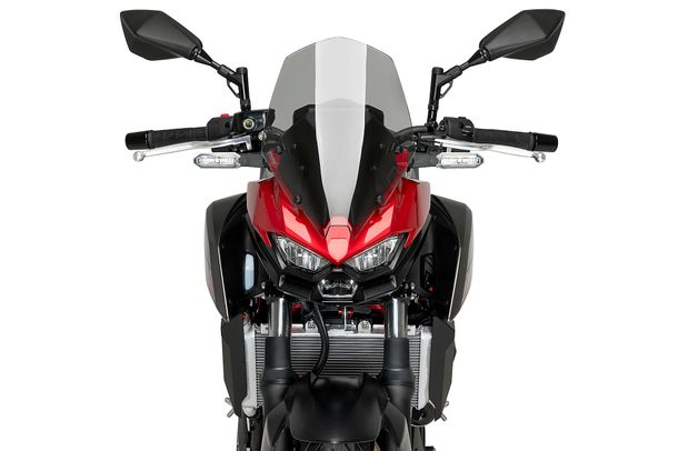 Windschild Puig New Generation Touring 370 x 250 mm mit ABE für Kawasaki Z500, Z500 SE Bj. 2024 - 2026