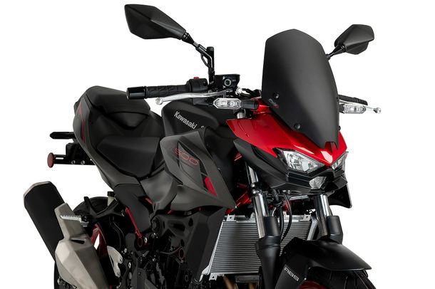 Windschild Puig New Generation Touring 370 x 250 mm mit ABE für Kawasaki Z500, Z500 SE Bj. 2024 - 2026