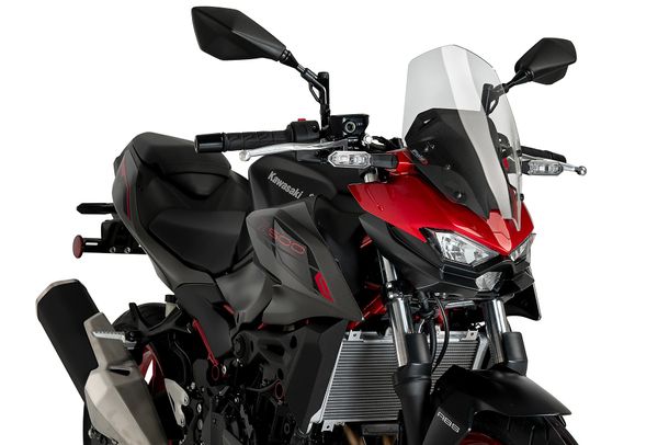 Windschild Puig New Generation Touring 370 x 250 mm mit ABE für Kawasaki Z500, Z500 SE Bj. 2024 - 2026