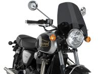 Čelní štít Puig Nová generace Touring 415 x 260 mm s typovým schválením pro Triumph Bonneville T100, Bonneville T120, Bonneville T120 Black Rok výroby 2002 - 2025