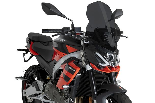 Windschild Puig New Generation Touring 455 x 345 mm mit ABE für Aprilia Tuono 457 Bj. 2025 - 2026