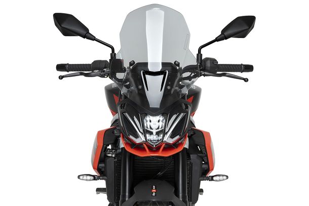 Windschild Puig New Generation Touring 455 x 345 mm mit ABE für Aprilia Tuono 457 Bj. 2025 - 2026