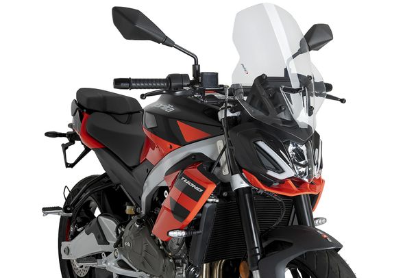 Windschild Puig New Generation Touring 455 x 345 mm mit ABE für Aprilia Tuono 457 Bj. 2025 - 2026
