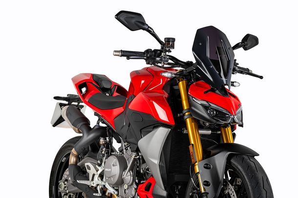 Windschild Puig New Generation Touring 345 x 265 mm mit ABE für Ducati Streetfighter V2, Streetfighter V2 S Bj. 2025 - 2026