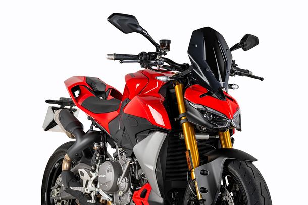 Windschild Puig New Generation Touring 345 x 265 mm mit ABE für Ducati Streetfighter V2, Streetfighter V2 S Bj. 2025 - 2026