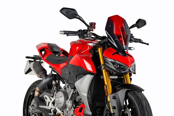 Windschild Puig New Generation Touring 345 x 265 mm mit ABE für Ducati Streetfighter V2, Streetfighter V2 S Bj. 2025 - 2026